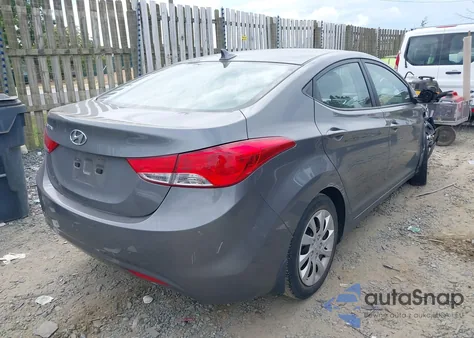 2013 Hyundai Elantra Gls from USA, damaged, VIN 5NPDH4AE5DH153705